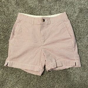 Old Navy size 0 plaid pink and white printed shorts